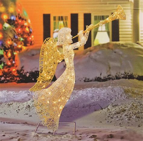 lighted angel outdoor christmas decorations|More.